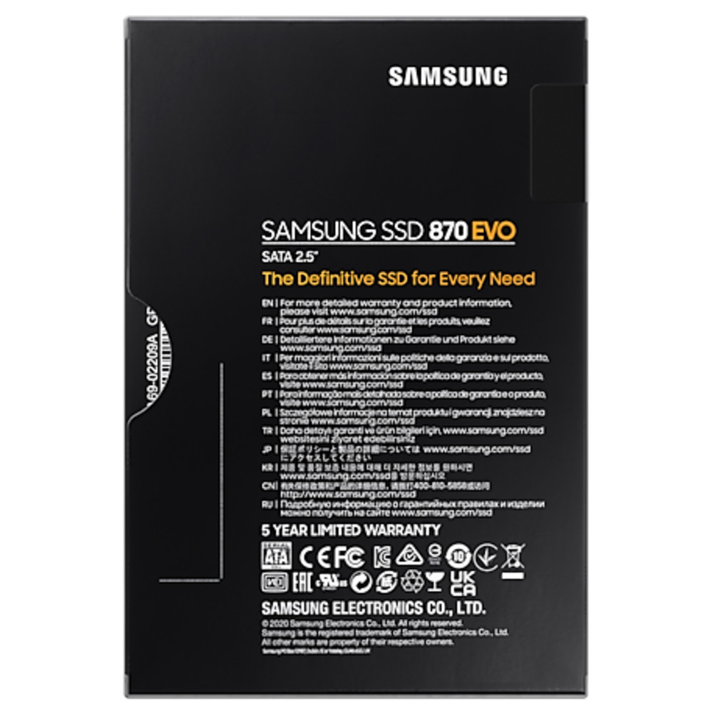 Жесткий диск Samsung 870 EVO MZ-77E4T0BW SSD (твердотельные), 4 ТБ, 2.5 дюйма, SATA - миниатюра 4