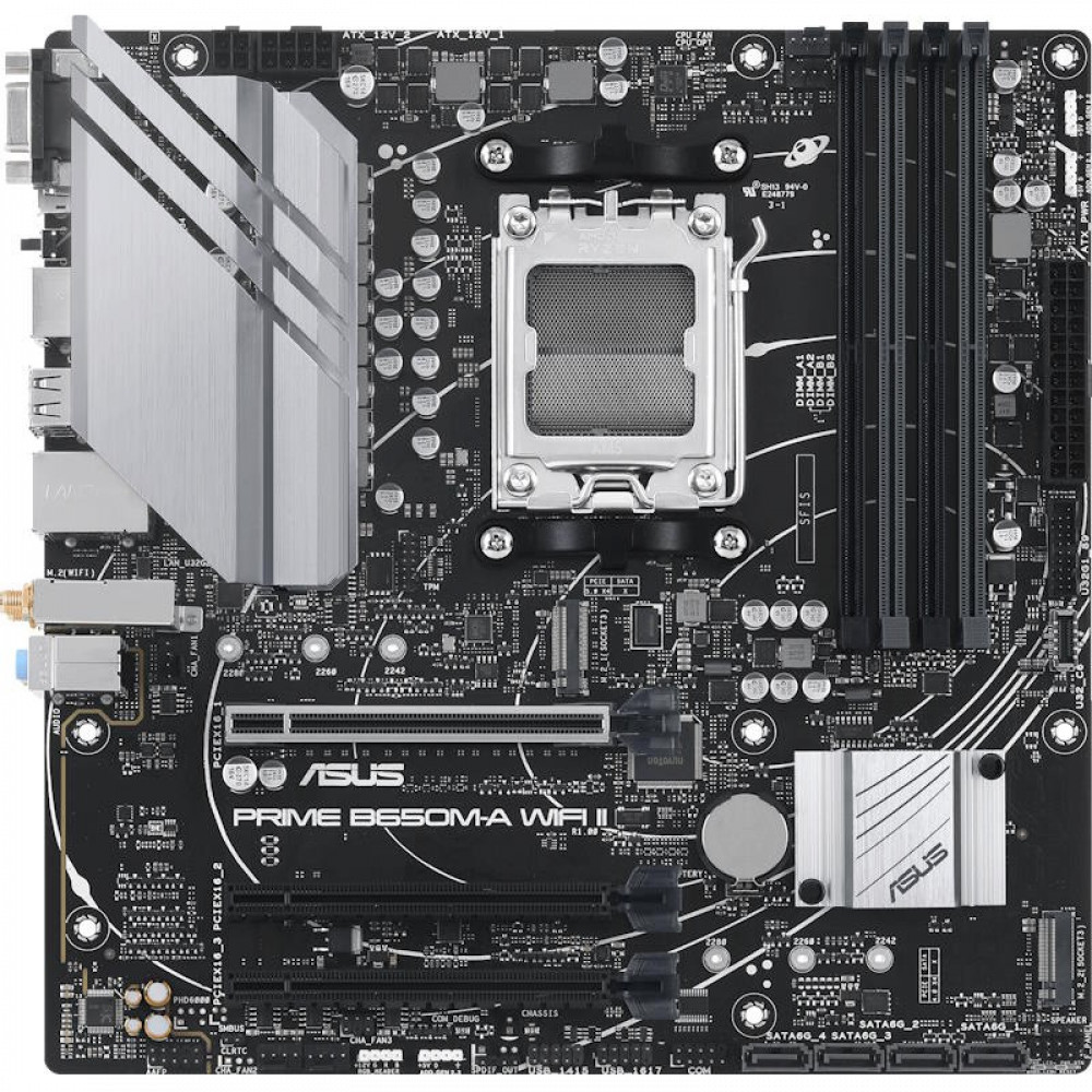 Материнская плата Asus PRIME B650M-A WIFI II Micro-ATX, AMD AM5 - миниатюра 2