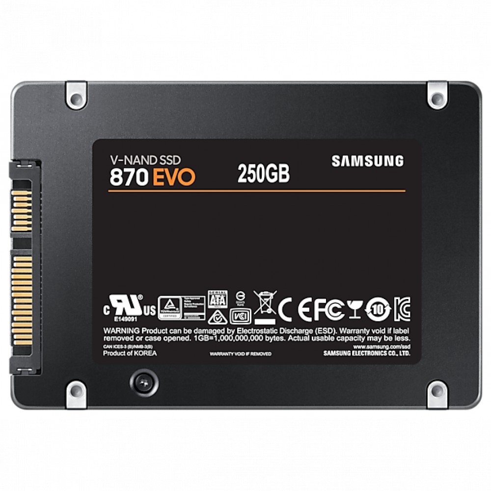 Жесткий диск Samsung 870 EVO Client SSD 250 ГБ MZ-77E250BW SSD (твердотельные), 250 ГБ, 2.5 дюйма, SATA - миниатюра 4