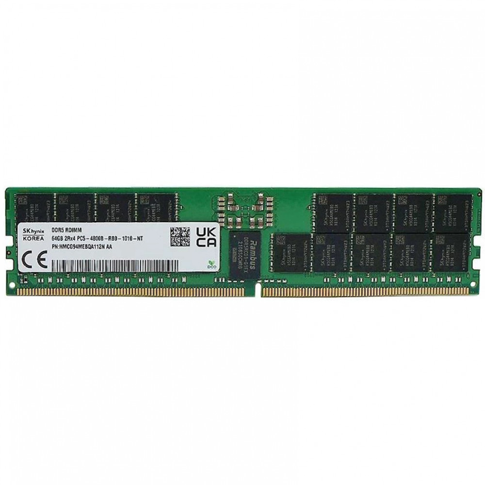ОЗУ Hynix DDR5 64GB RDIMM 4800MHz HMCG94MEBQA112N DIMM, DDR5, 64 Гб, 4800 МГц — фото товара