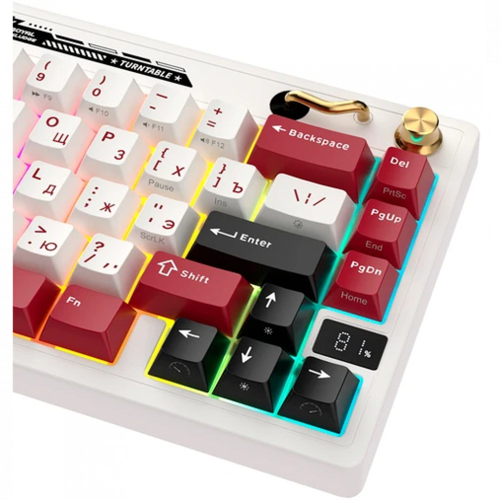 Клавиатура Royal Kludge M65 Famicom (Cream Switch) 6935280827099 Беспроводная, Bluetooth - миниатюра 7