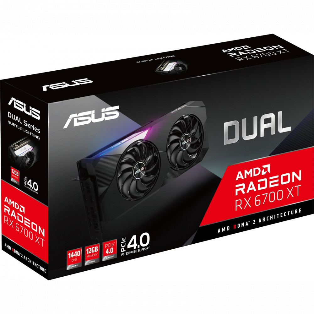 Видеокарта Asus Radeon RX 6700 XT DUAL DUAL-RX6700XT-12G 12 ГБ - миниатюра 8