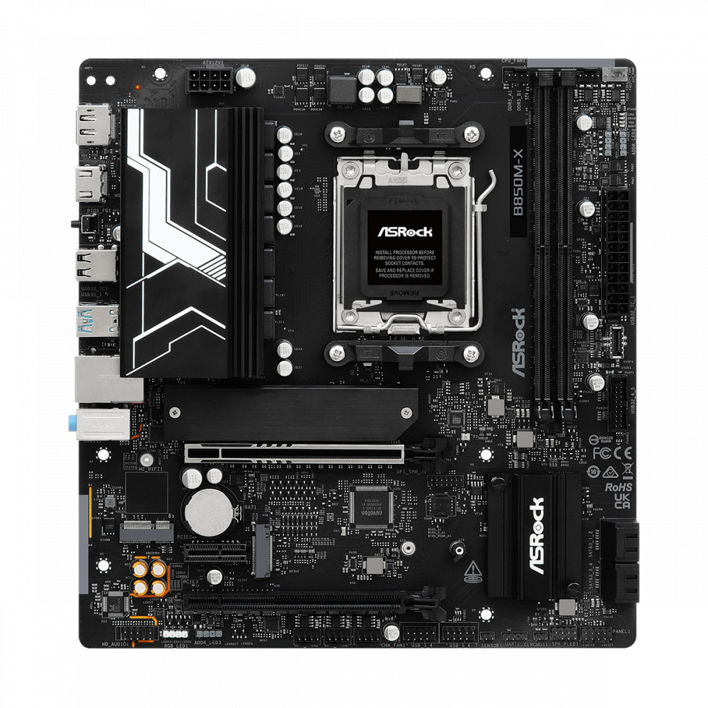 Материнская плата ASRock B850M-X R2.0 Micro-ATX, AMD AM5 — фото товара