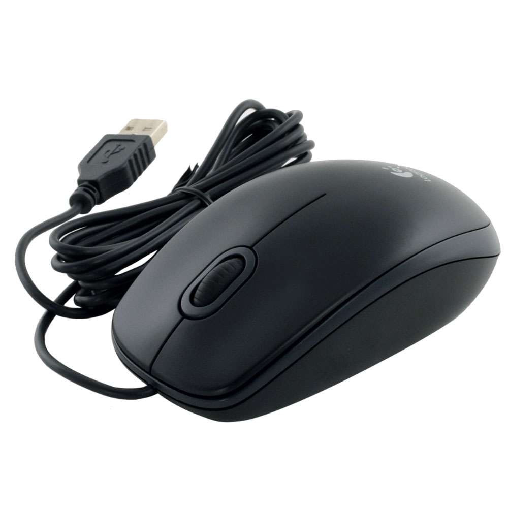 Мышь Logitech B100 910-003357 Бюджетные, Проводная — фото товара