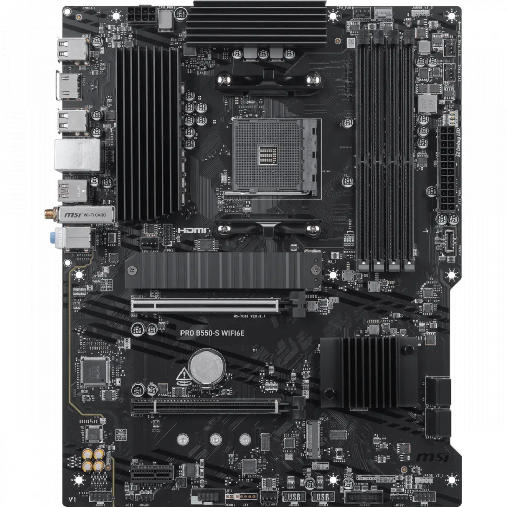 Материнская плата MSI PRO B550-S WIFI6E ATX, AMD AM4 — фото товара