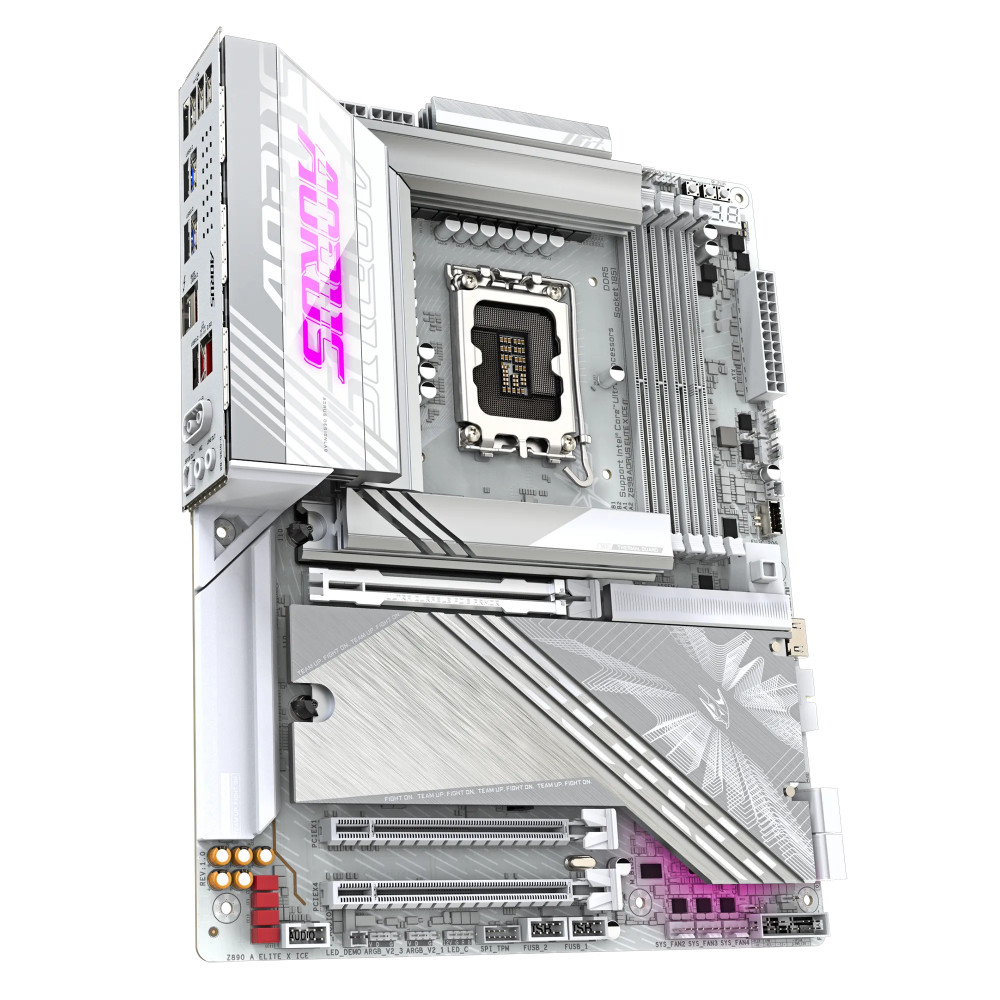 Материнская плата Gigabyte Z890 A ELITE X ICE Z890 A ELITE X ICE 1.1 ATX, LGA 1851 - миниатюра 2