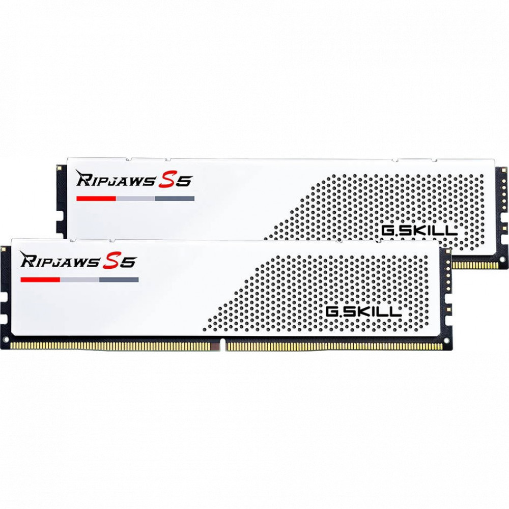ОЗУ G.Skill RipJaws S5 F5-6000J3040F16GX2-RS5W DIMM, DDR5, 32 Гб (2 х 16 Гб), 6000 МГц — фото товара