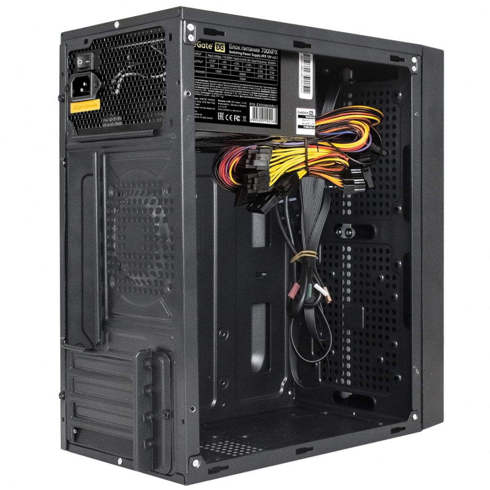 Корпус ExeGate mEVO-9301-NPX700 EX283753RUS Mini-Tower - миниатюра 2