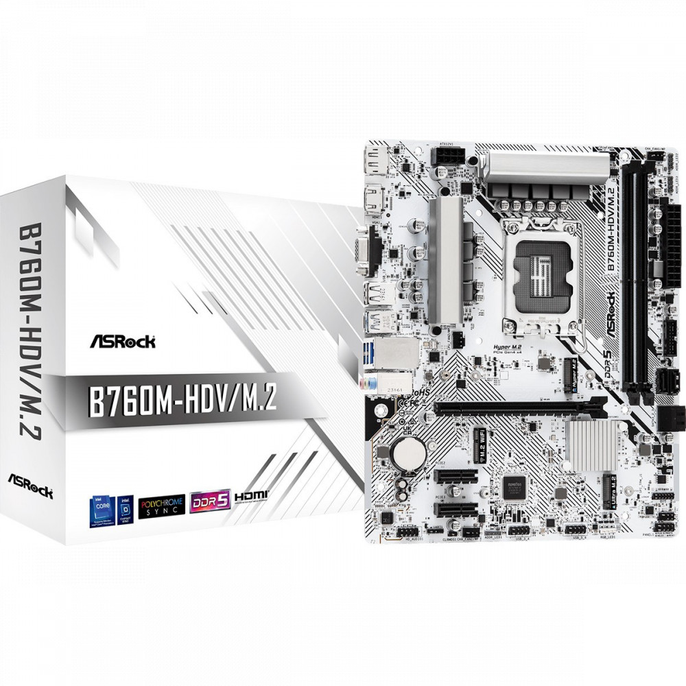 Материнская плата ASRock B760M-HDV/M.2 Micro-ATX, LGA 1700 - миниатюра 5