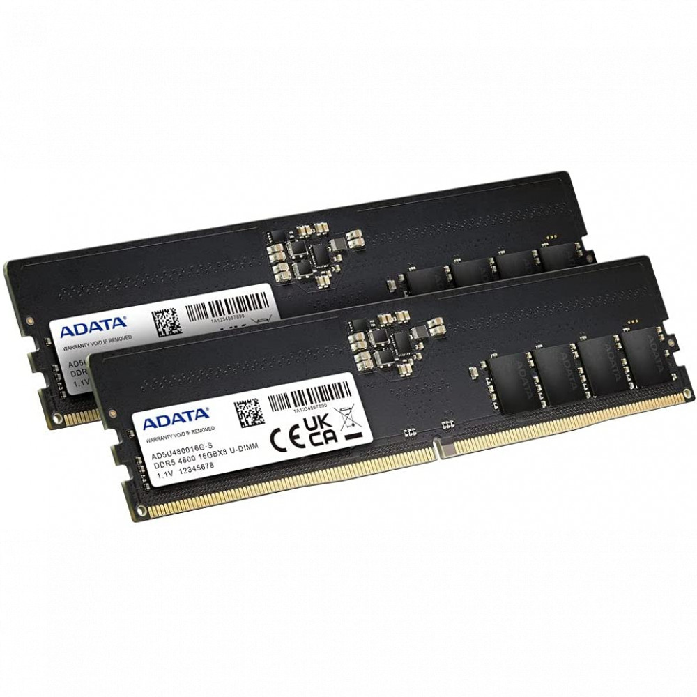 ОЗУ ADATA AD5U480016G-DT DIMM, DDR5, 32 Гб (2 х 16 Гб), 4800 МГц - миниатюра 2