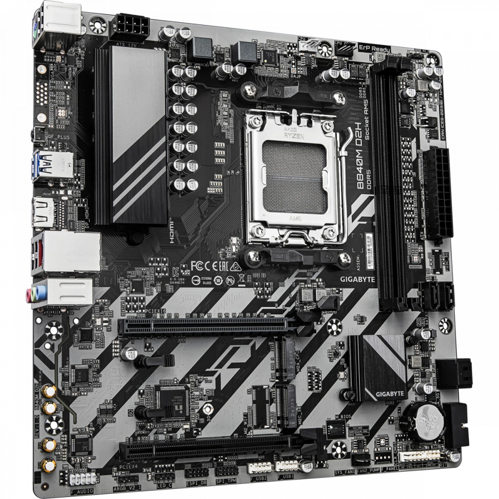Материнская плата Gigabyte B840M D2H Micro-ATX, AMD AM5 — фото товара