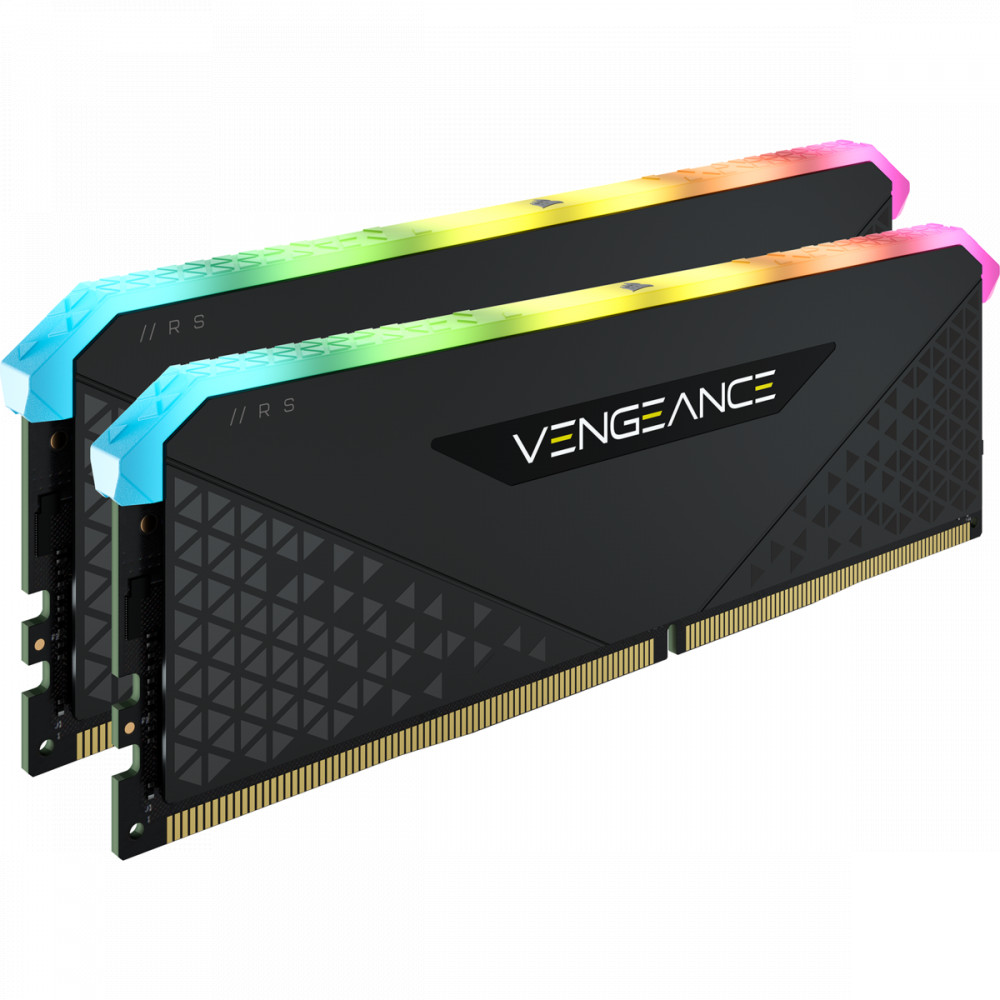 ОЗУ Corsair Vengeance RGB RS CMG16GX4M2E3200C16 DIMM, DDR4, 16 Гб (2 х 8 Гб), 3200 МГц - миниатюра 2