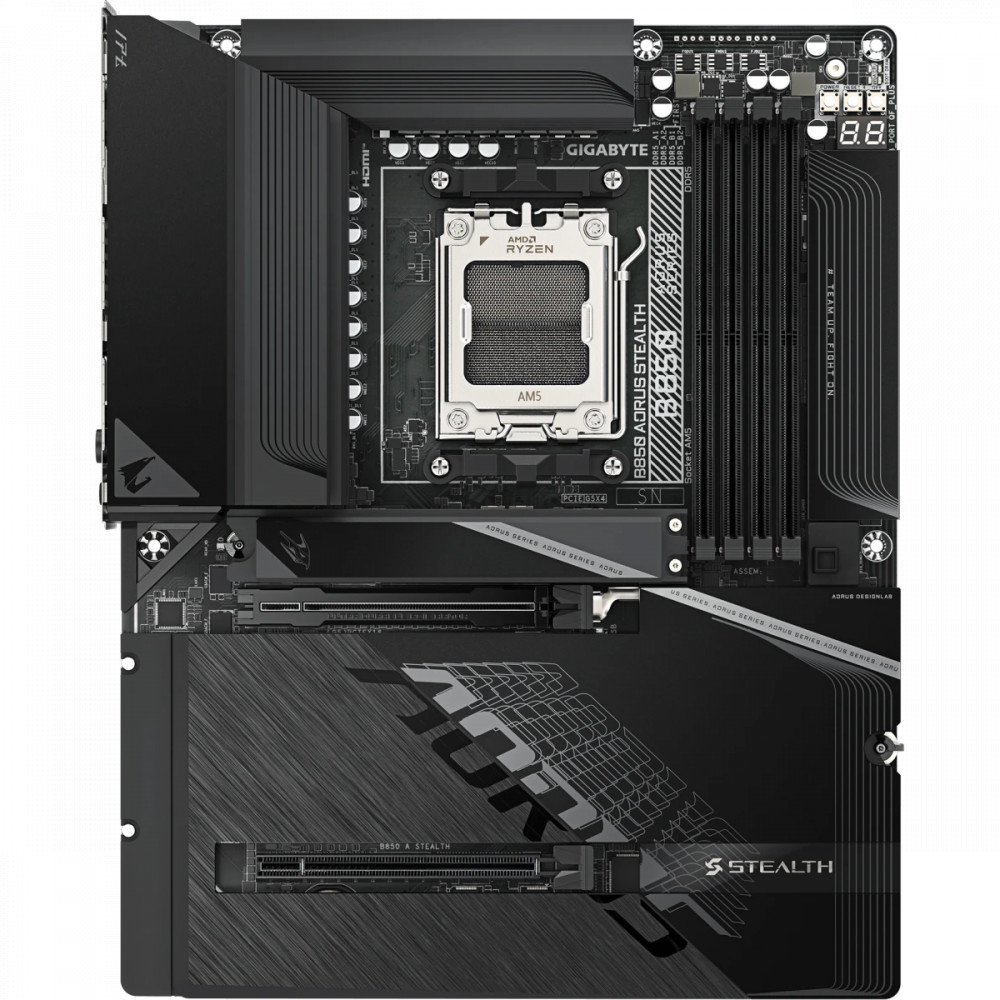 Материнская плата Gigabyte B850 AORUS STEALTH ATX, AMD AM5 — фото товара