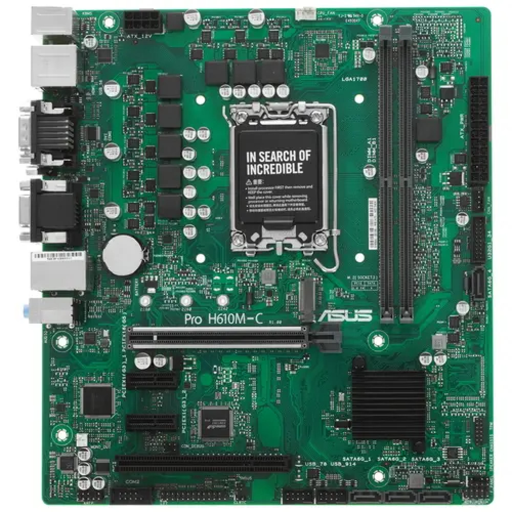 Материнская плата Asus PRO H610M-C-CSM Micro-ATX, LGA 1700 — фото товара