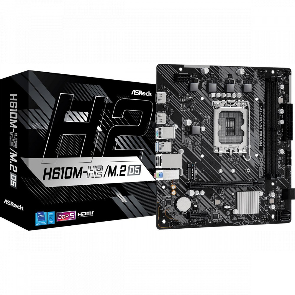 Материнская плата ASRock H610M-H2/M.2 D5 Micro-ATX, LGA 1700 - миниатюра 5