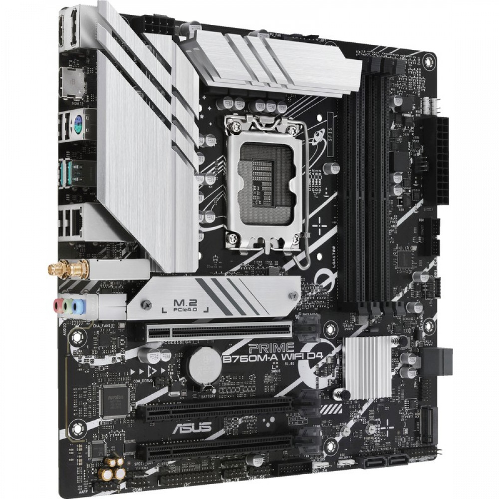 Материнская плата Asus PRIME B760M-A WIFI D4 90MB1CX0-M1EAY0 Micro-ATX, LGA 1700 - миниатюра 2