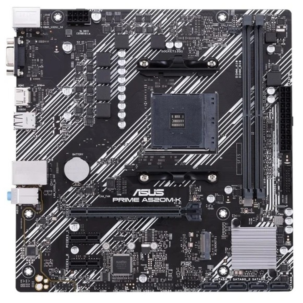 Материнская плата Asus PRIME A520M-K 90MB1500-M0EAY0 Micro-ATX, AMD AM4 — фото товара