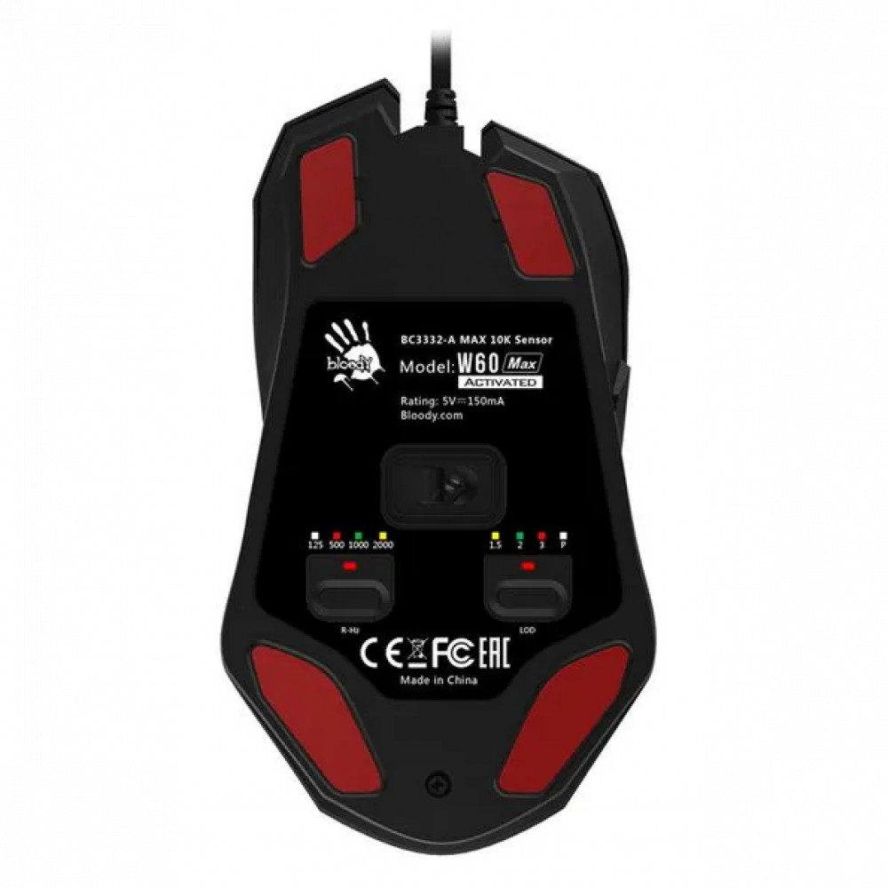 Мышь A4Tech Bloody W60 MAX GRADIENT RED ACTIVATED Игровые, Проводная - миниатюра 3