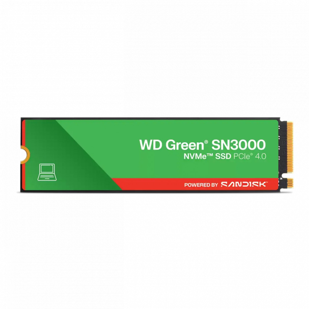 Жесткий диск Western Digital Green SN3000 WDS100T4G1E SSD (твердотельные), 1 ТБ, M.2, PCIe — фото товара
