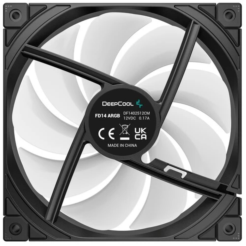 Система охлаждения Deepcool FD14 ARGB 140х140x25 черный R-FD14-BKAPN1-G Для системного блока - миниатюра 3