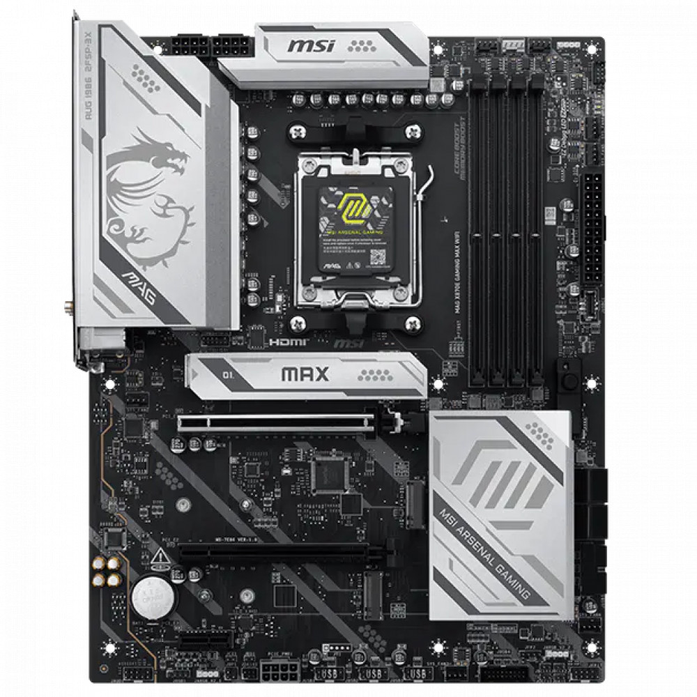 Материнская плата MSI MAG X870E GAMING MAX WIFI ATX, AMD AM5 — фото товара