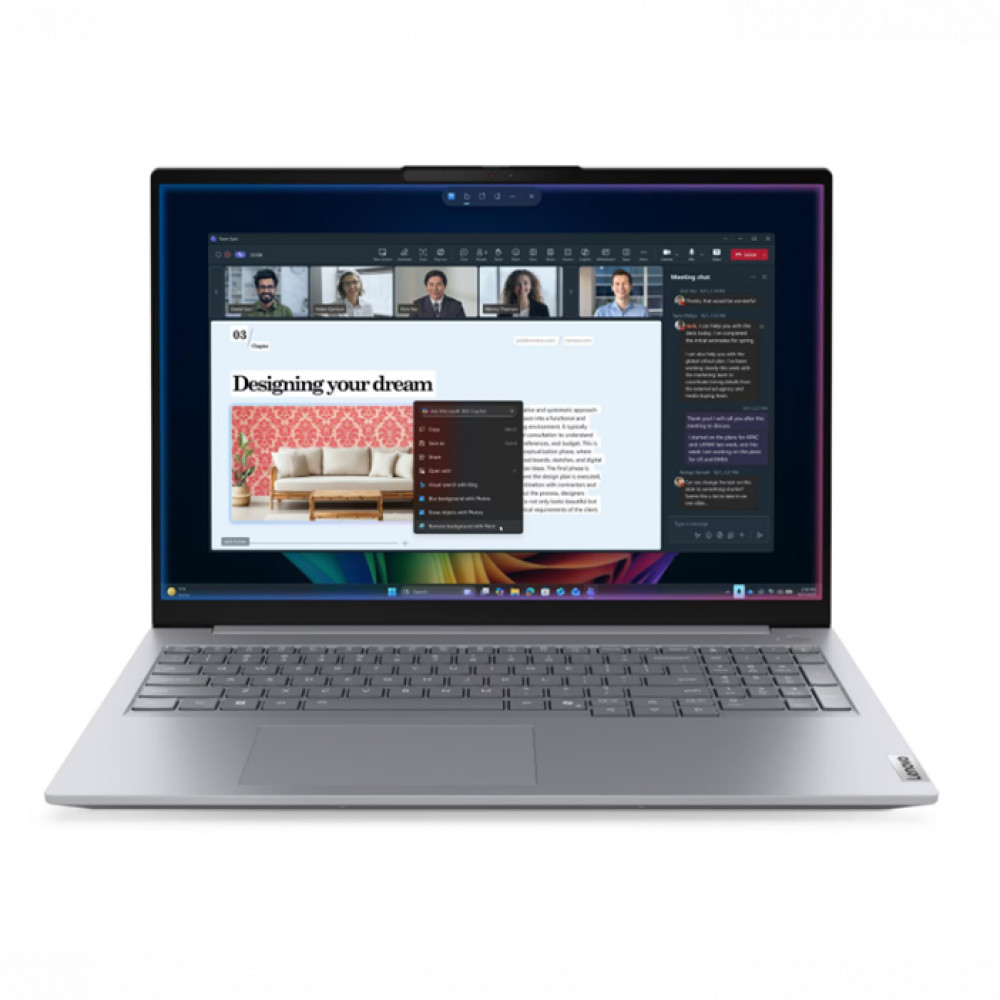 Ноутбук Lenovo 21UR008FFW 16 ", WUXGA 1920x1200 (16:10), Intel, Core Ultra 5, 16 Гб, 512 ГБ, Intel Graphics — фото товара