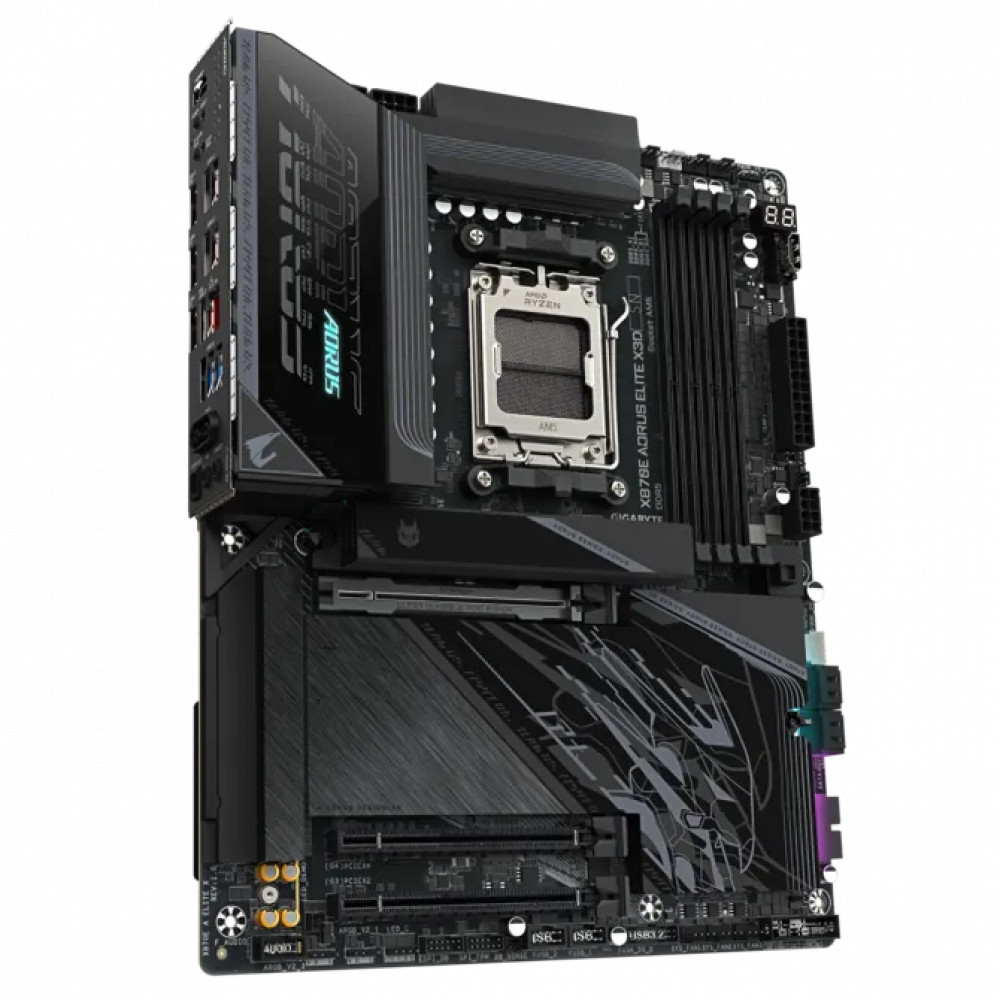 Материнская плата Gigabyte X870E AORUS ELITE X3D ATX, AMD AM5 - миниатюра 3