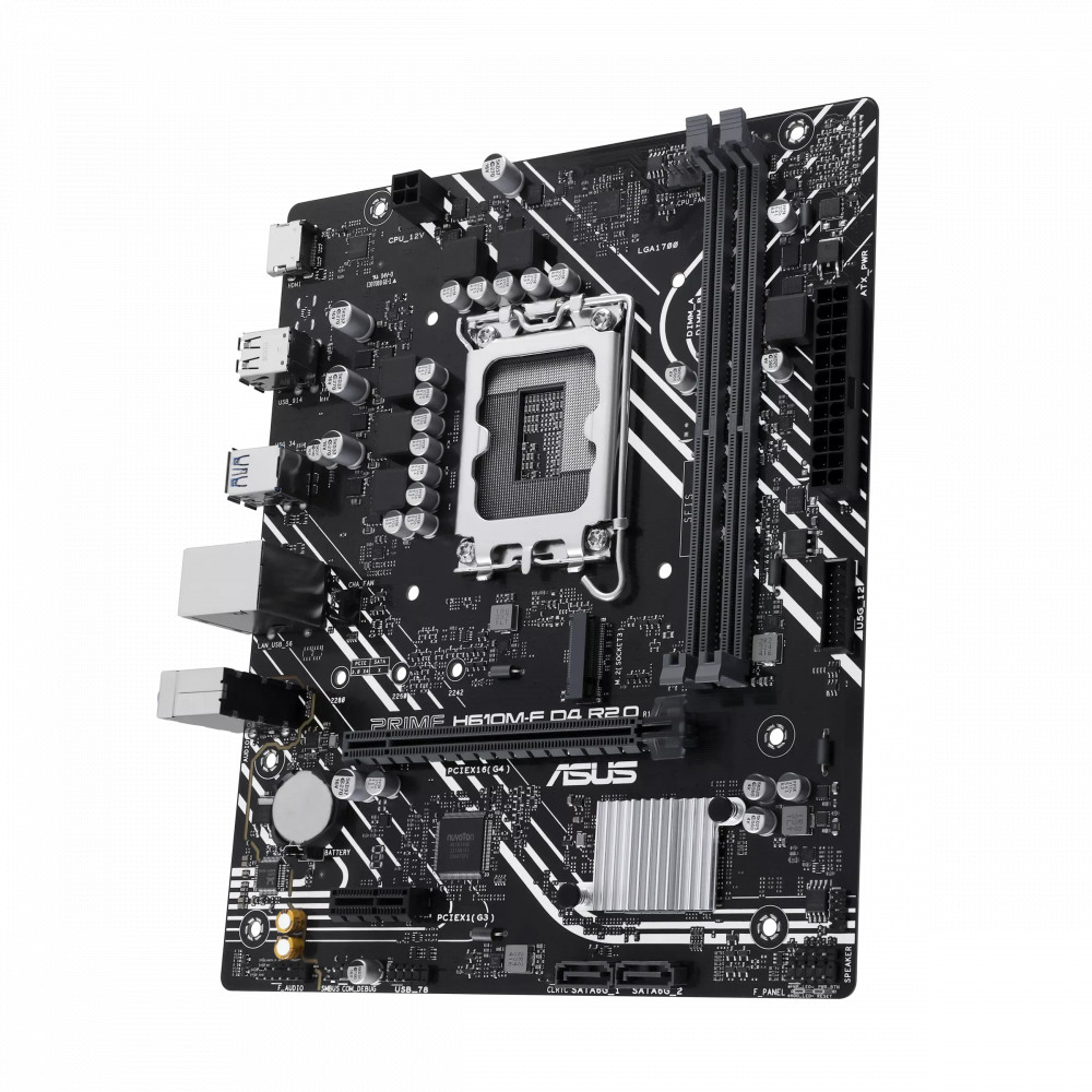 Материнская плата Asus PRIME H610M-F D4 R2.0 Micro-ATX, LGA 1700 - миниатюра 2