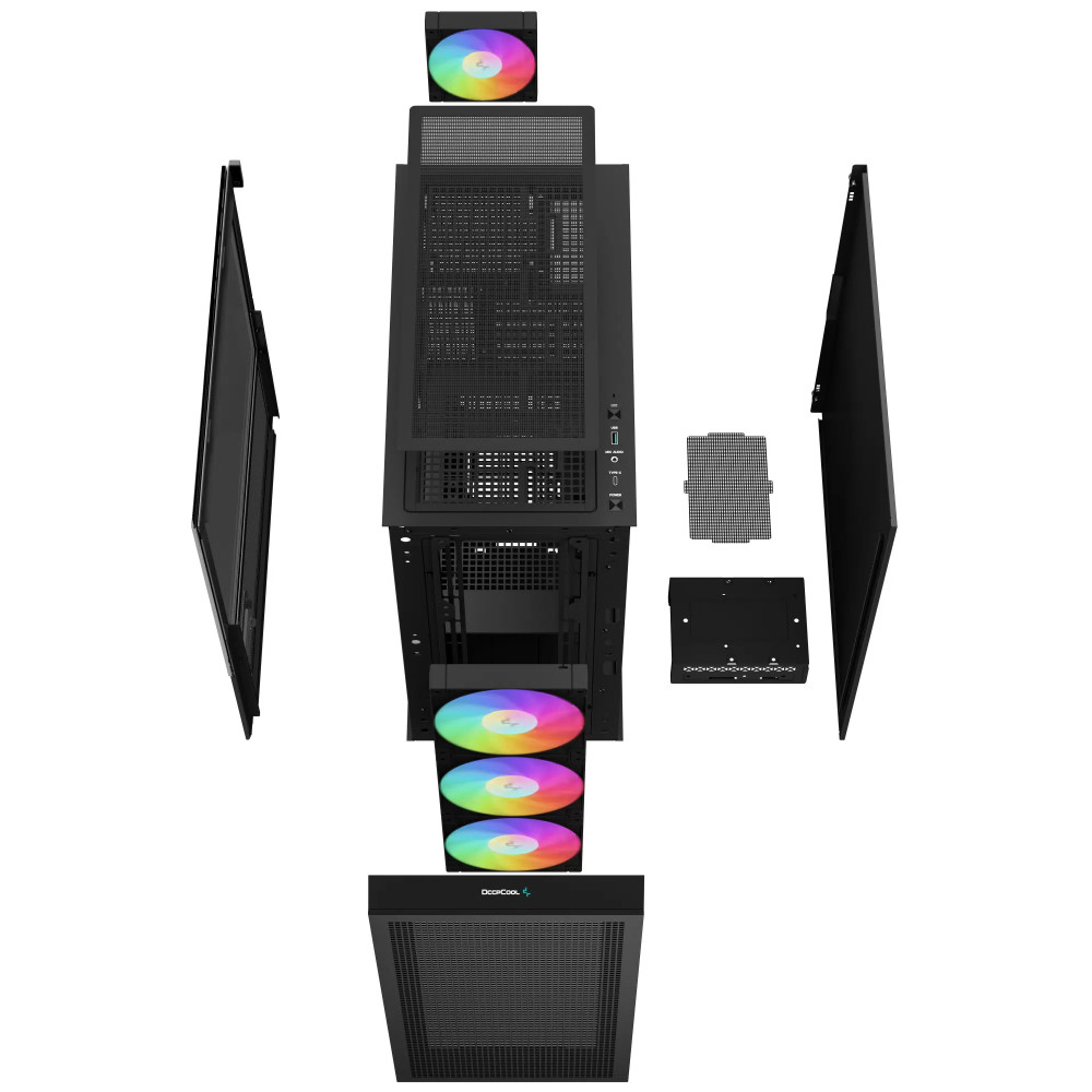 Корпус Deepcool CH560 Digital Black R-CH560-BKAPE4D-G-1 Mid-Tower - миниатюра 5