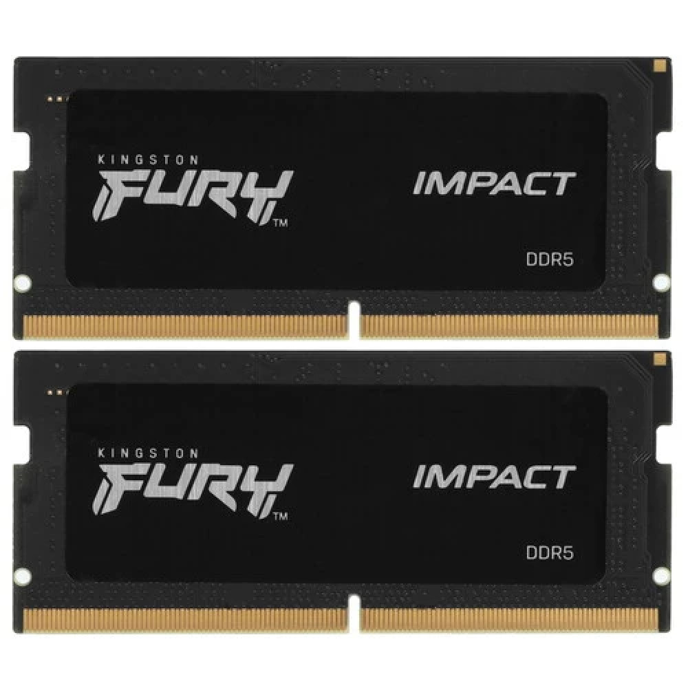 ОЗУ Kingston FURY Impact KF548S38IBK2-16 SO-DIMM, DDR5, 16 Гб (2 х 8 Гб), 4800 МГц — фото товара