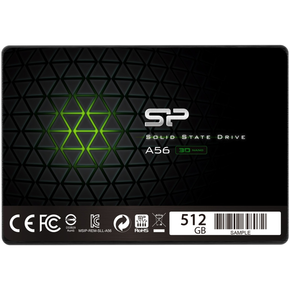 Жесткий диск Silicon Power Ace A56 SP512GBSS3A56A25 SSD (твердотельные), 512 ГБ, 2.5 дюйма, SATA — фото товара