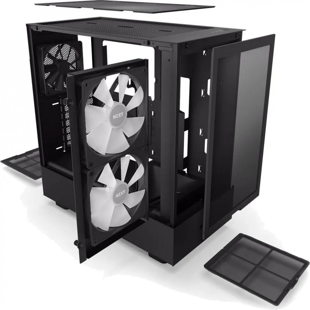 Корпус NZXT H5 Flow RGB Black CC-H51FB-R1 Mid-Tower - миниатюра 4
