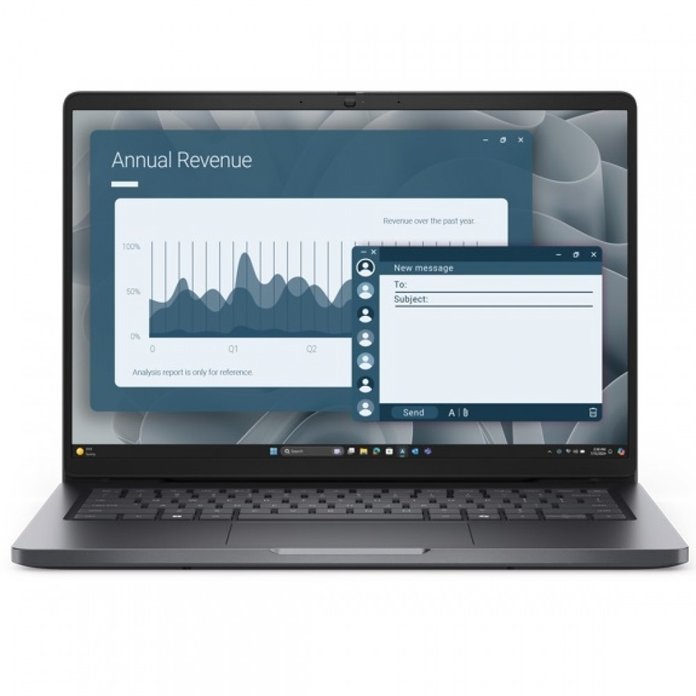 Ноутбук Dell Pro 14 PC14255 210-BQQD 14 ", WUXGA 1920x1200 (16:10), AMD, Ryzen 5, 8 Гб, 512 ГБ, AMD Radeon 740M, Windows 11 Pro — фото товара