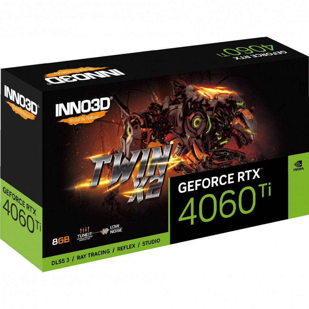 Видеокарта Inno3D RTX 4060 Ti 8GB TWIN X2 OC N406T2-08D6X-171153N 8 ГБ - миниатюра 3