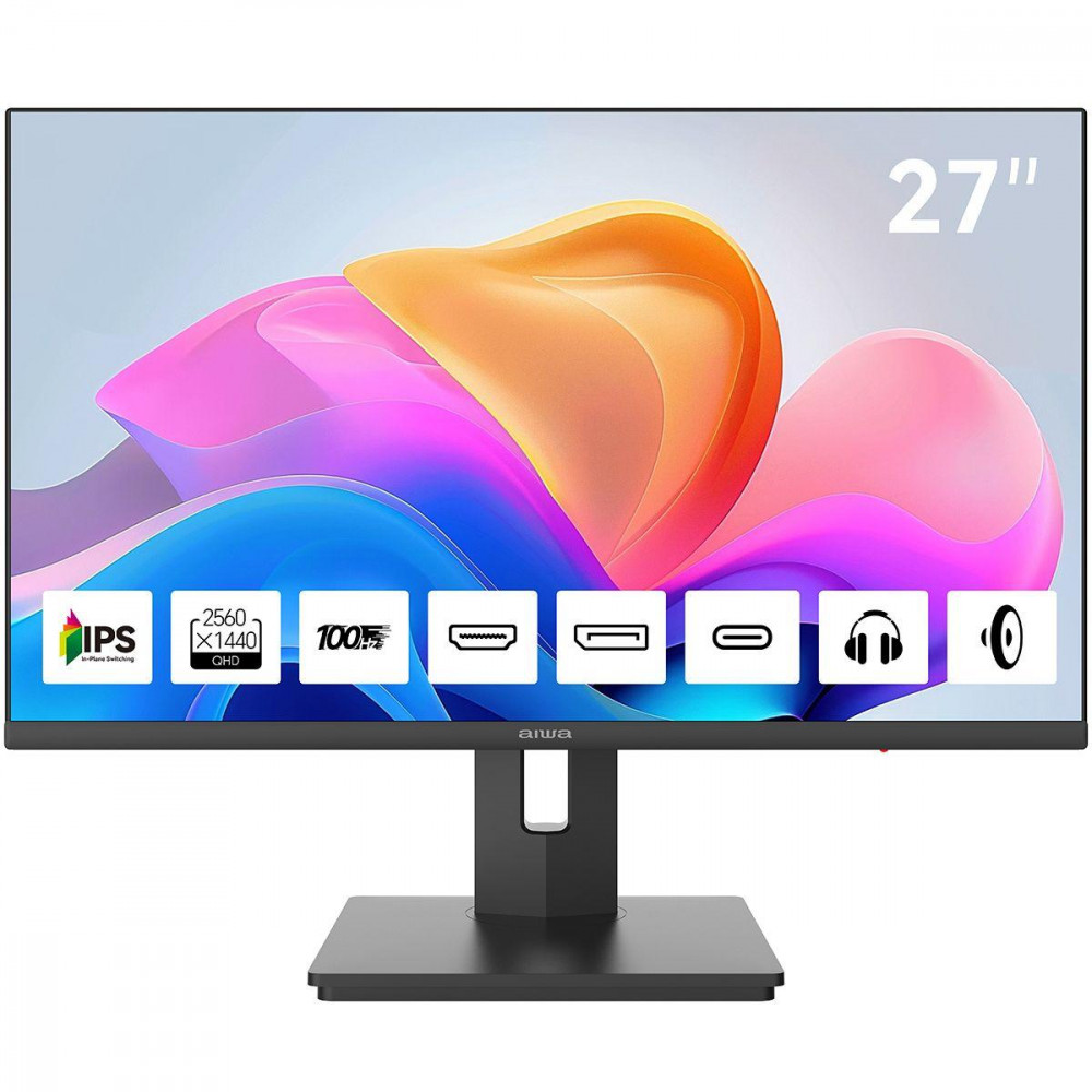 Монитор Aiwa MQ275A 27 ", IPS, Quad HD 2560x1440 (16:9), 100 Гц — фото товара
