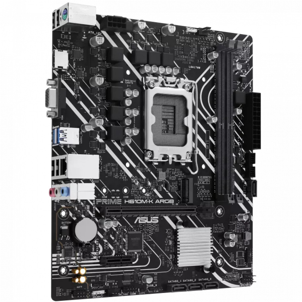 Материнская плата Asus PRIME H610M-K ARGB Micro-ATX, LGA 1700 - миниатюра 3