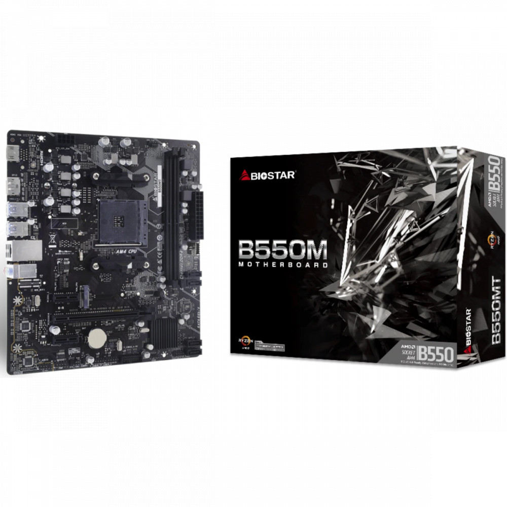 Материнская плата BIOSTAR B550MT Micro-ATX, AMD AM4 - миниатюра 4