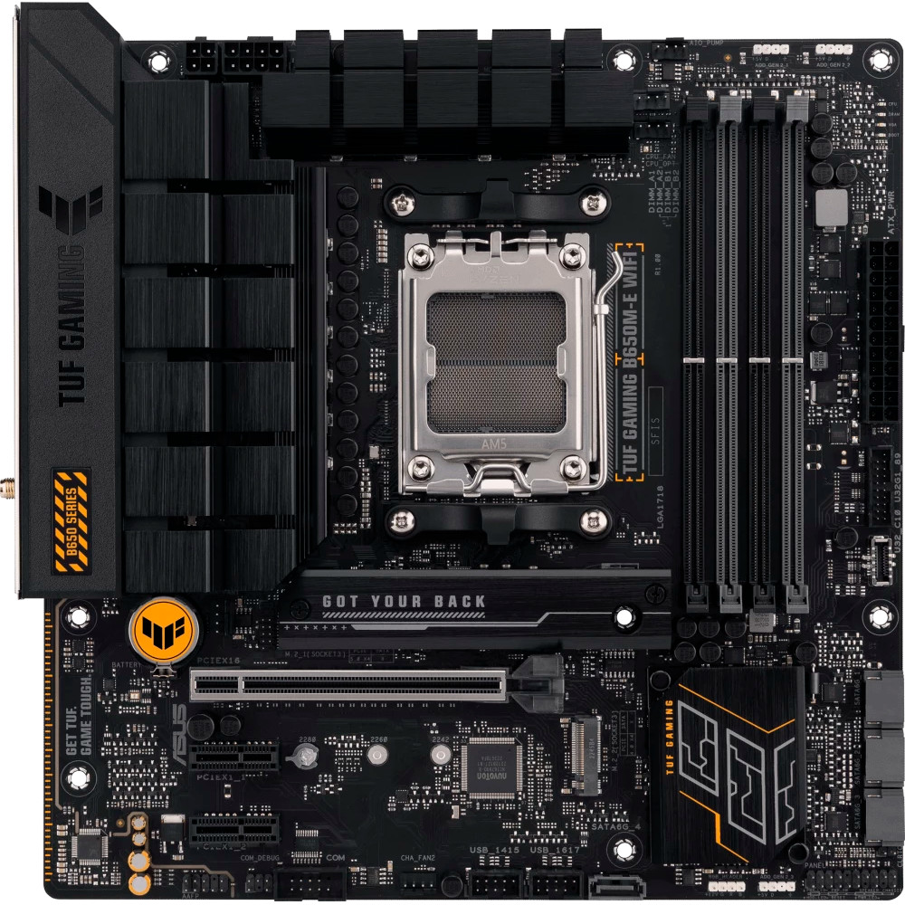 Материнская плата Asus TUF GAMING B650M-E WIFI 90MB1FV0-M0EAY0 Micro-ATX, AMD AM5 — фото товара