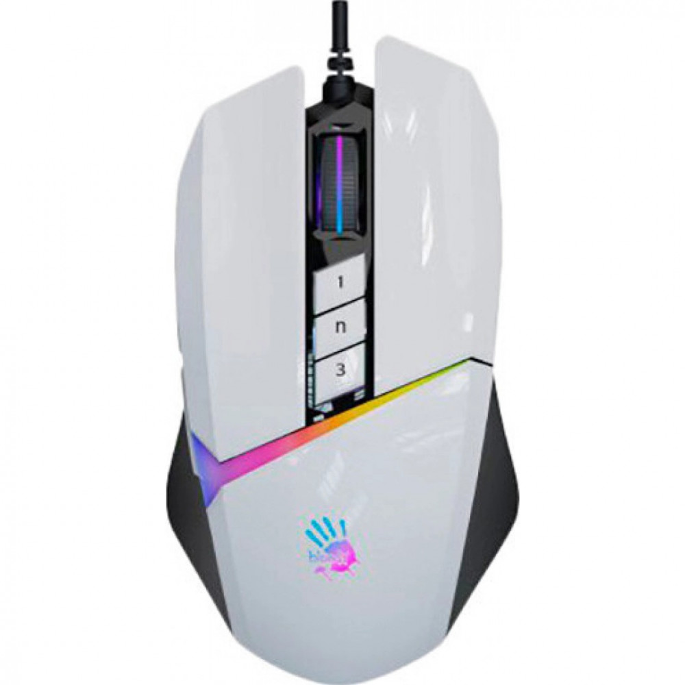 Мышь A4Tech Bloody W60-Max Panda White W60-Max (Panda White) Игровые, Проводная — фото товара
