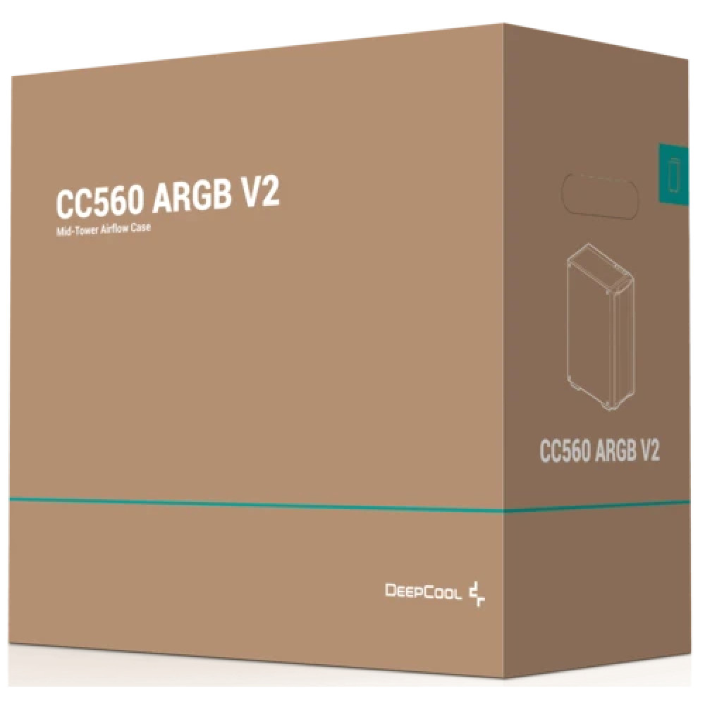 Корпус Deepcool CC560 ARGB V2 Черный R-CC560-BKTAA4-G-2 Mid-Tower - миниатюра 5