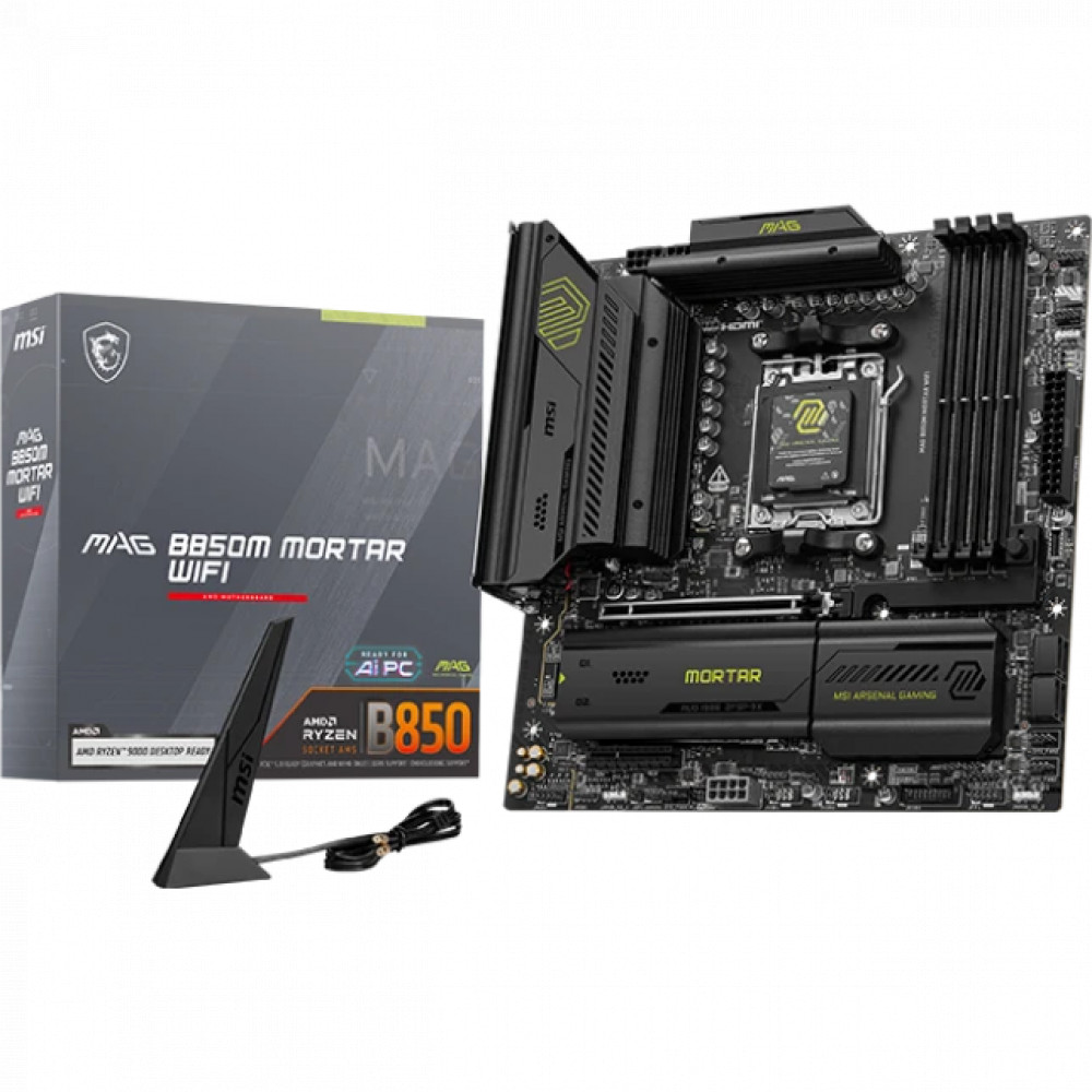 Материнская плата MSI MAG B850M MORTAR WIFI Micro-ATX, AMD AM5 - миниатюра 5