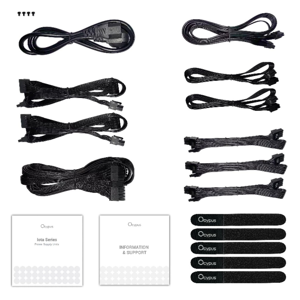 Блок питания Ocypus Iota P850 850W Black Iota-P850-G1FFBK024X-EU 850 Вт - миниатюра 6