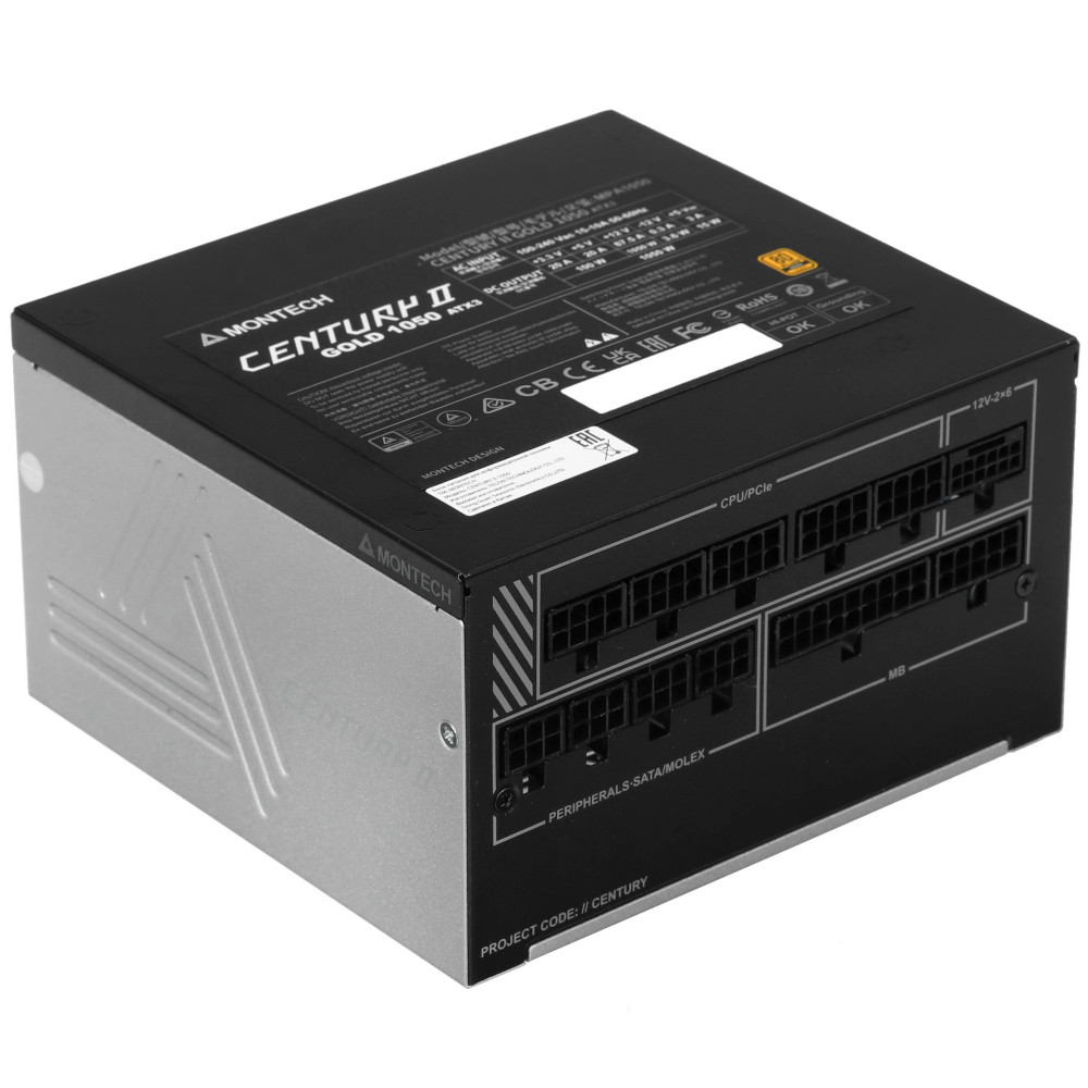 Блок питания Montech CENTURY II 1050W 1050 Вт, 80+ Gold — фото товара