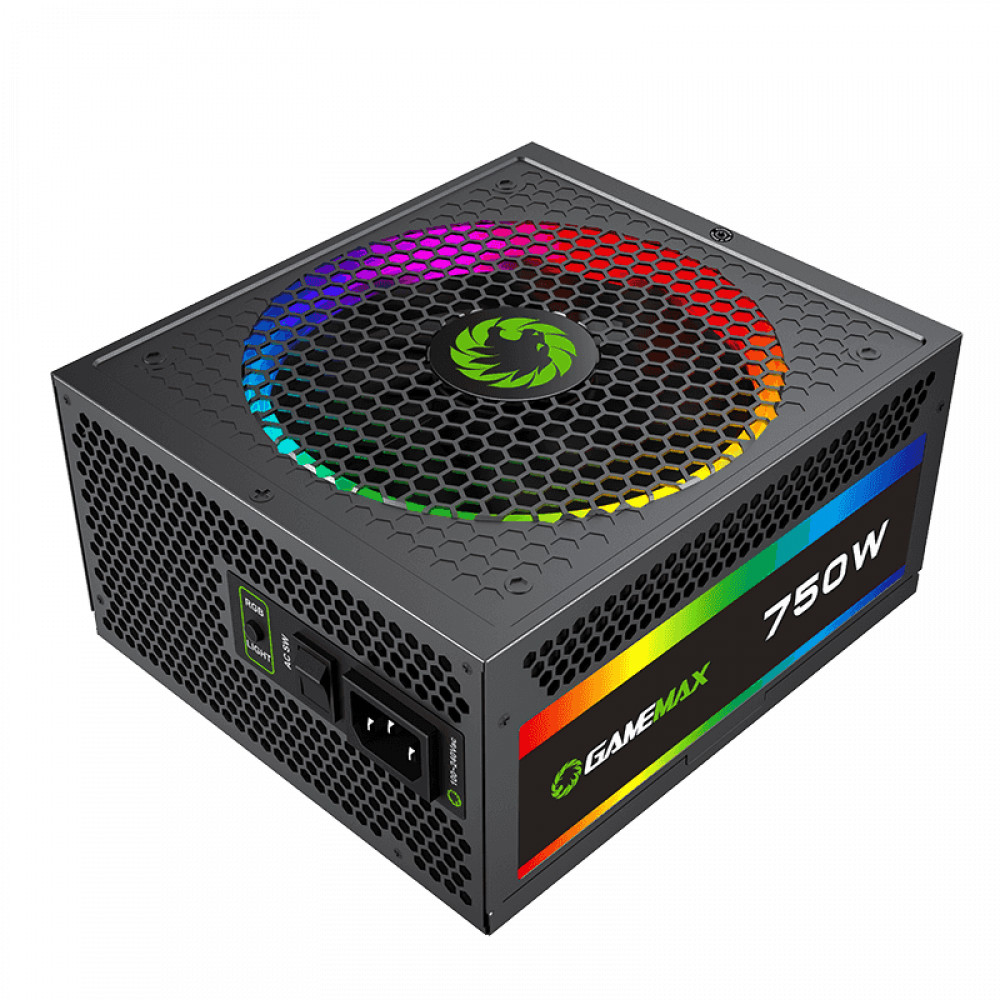 Блок питания GameMax RGB 750W Rainbow 210507000035 750 Вт - миниатюра 4