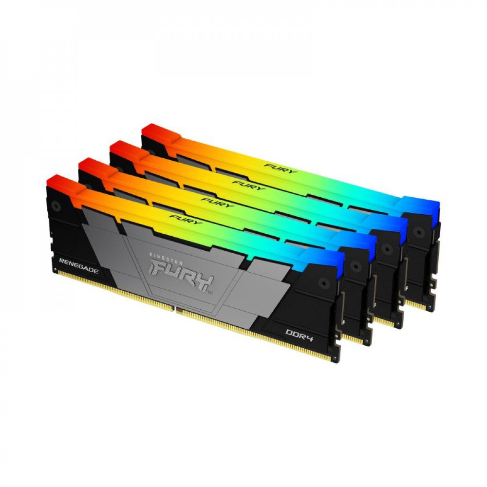 ОЗУ Kingston FURY Renegade RGB KF436C16RB12AK4/64 DIMM, DDR4, 64 Гб (4 х 16 Гб), 3600 МГц — фото товара