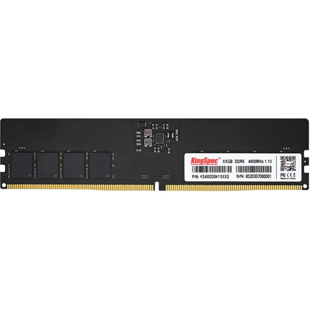 ОЗУ KingSpec DDR5 8GB 4800MHz KS4800D5N11008G DIMM, DDR5, 8 Гб, 4800 МГц — фото товара