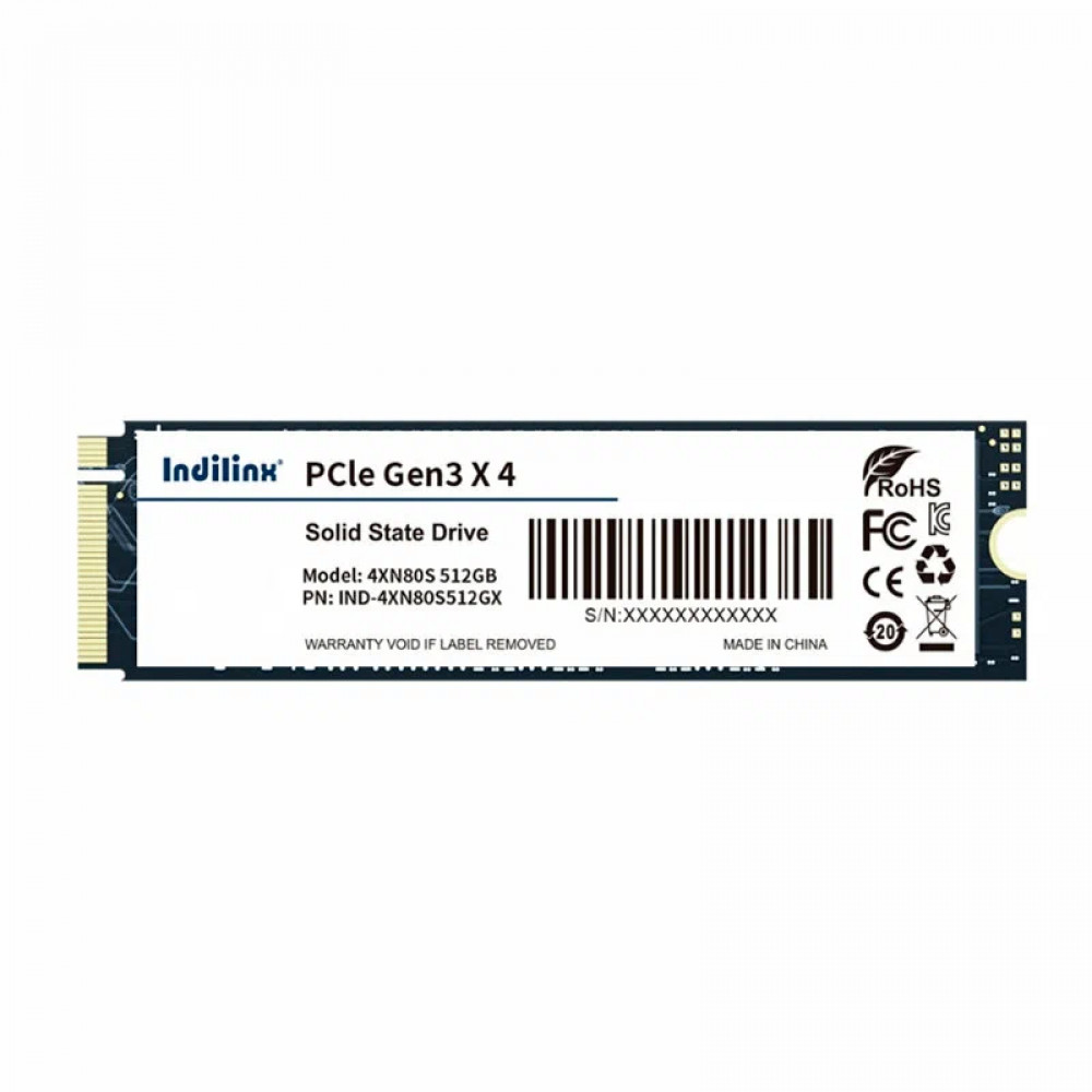Жесткий диск Indilinx 4XN80S512GX IND-4XN80S512GX SSD (твердотельные), 512 ГБ, M.2, PCIe — фото товара