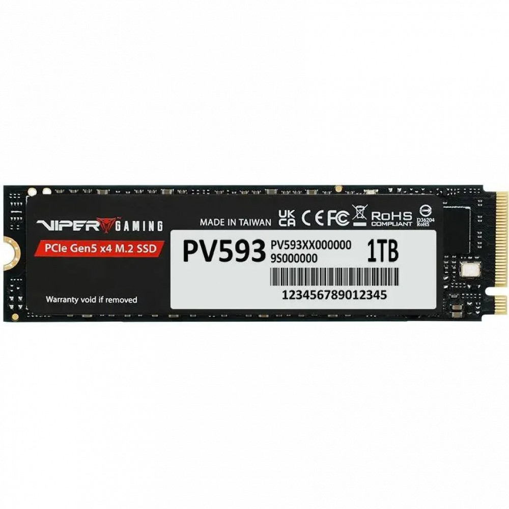 Жесткий диск Patriot Viper VP593 PV593P1TBM28H SSD (твердотельные), 1 ТБ, M.2, PCIe — фото товара