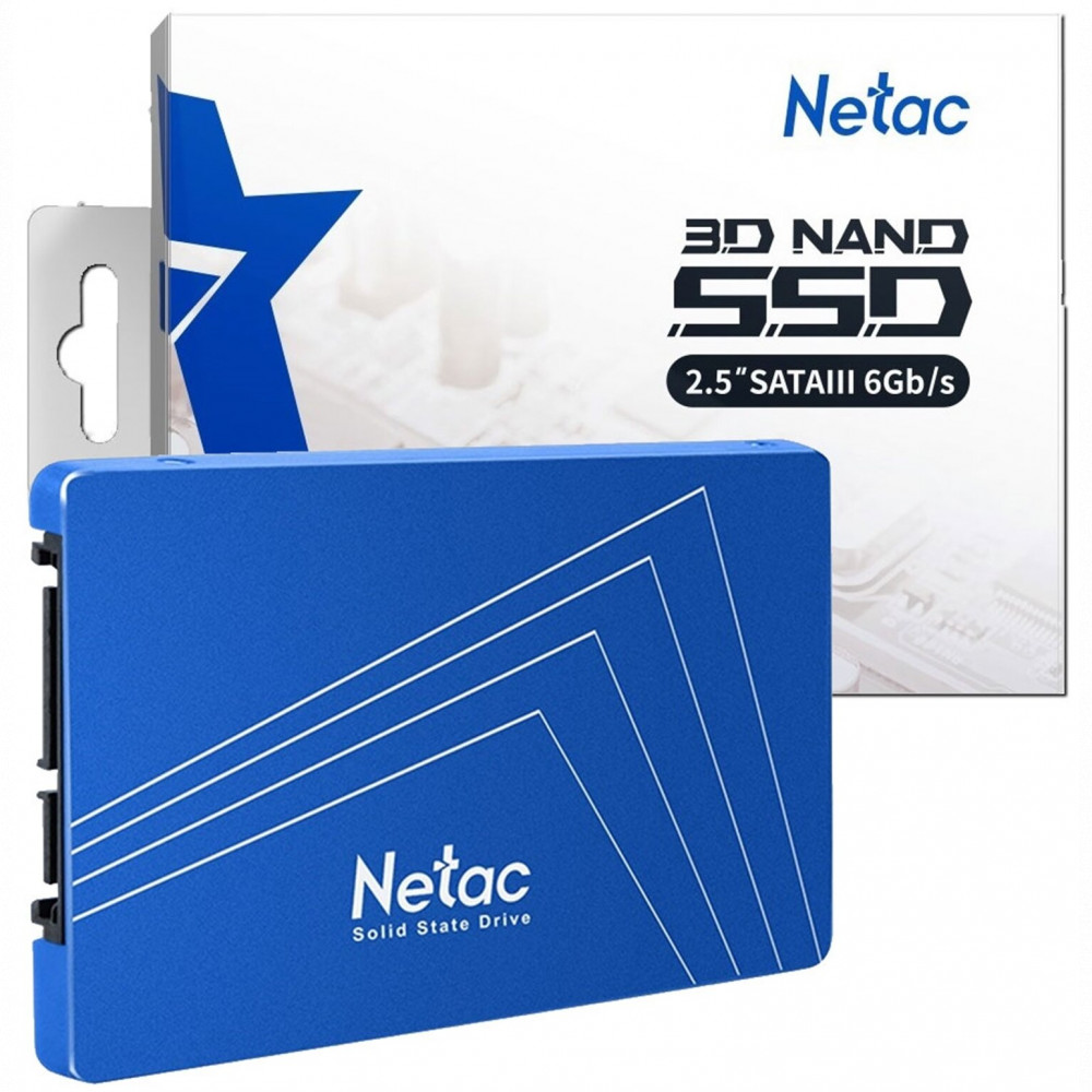 Жесткий диск Netac N600S Series NT01N600S-256G-S3X SSD (твердотельные), 256 ГБ, 2.5 дюйма, SATA - миниатюра 3