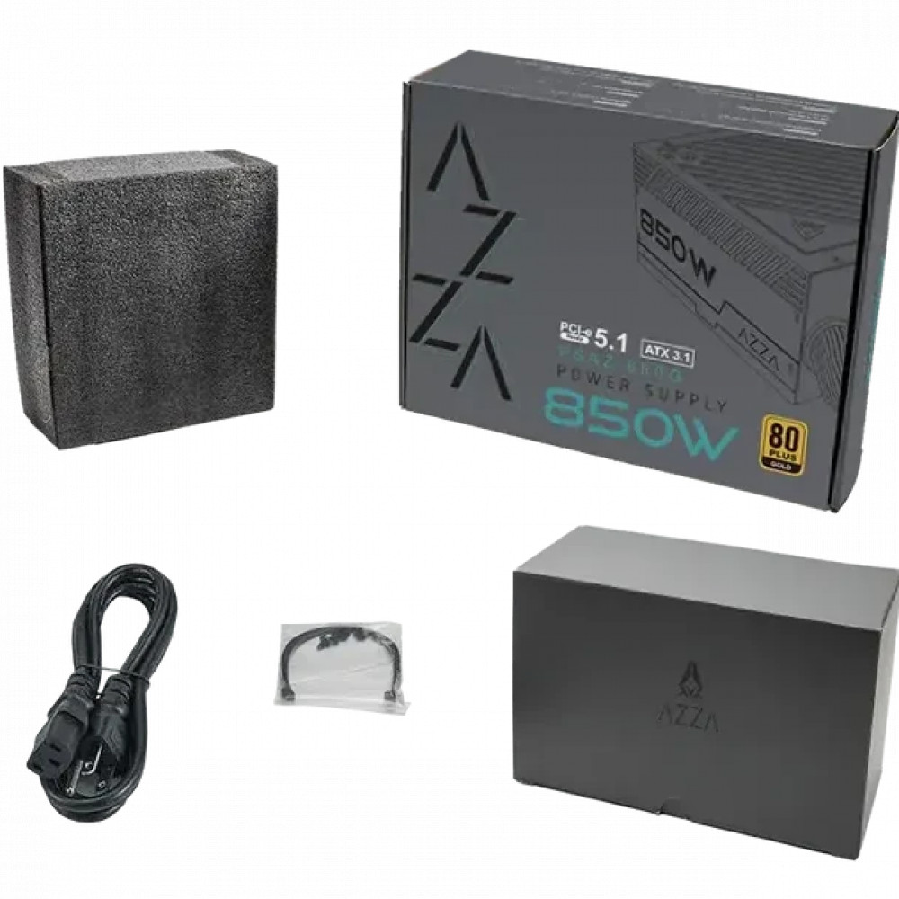 Блок питания AZZA PSAZ-850G (ATX 3.1) 850 Вт - миниатюра 3
